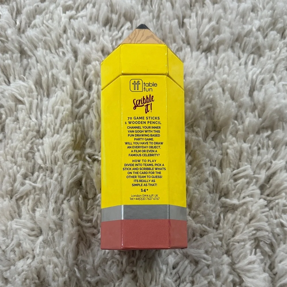 Fast-Paced Drawing Game - Yellow and Red NWOT - Picture 2 of 3